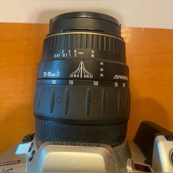 Minolta ST si Maxxum Camera Film SLR Not Working Plus Lens 28-90mm *For Parts* - Picture 5 of 7